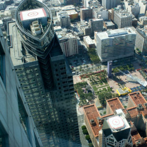 Looking Down from OUE Skyspace LA