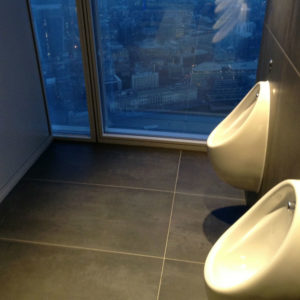 The View from The Shard Bathroom Urinal